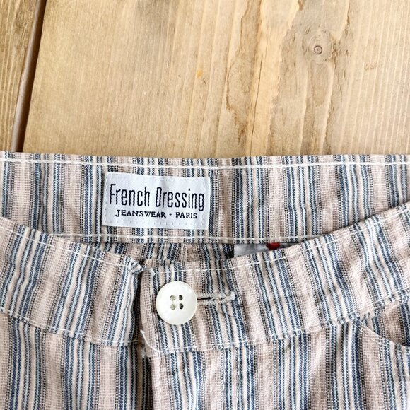 French Dressing FDJ Jeans Striped Straight Leg pants High Rise 8 - Picture 5 of 9